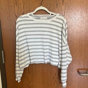 Black and white lightweight sweater